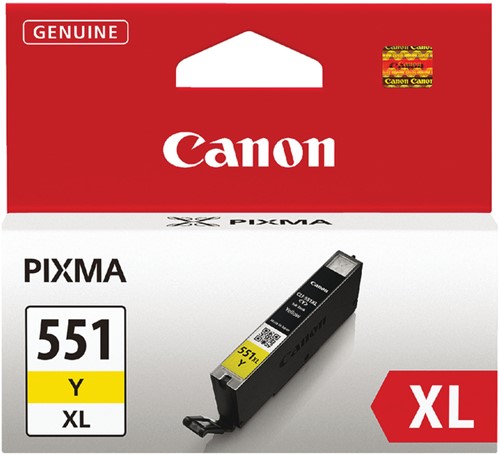 CLI-551 XL | 1x Geel | Origineel | Cartridges voor Canon