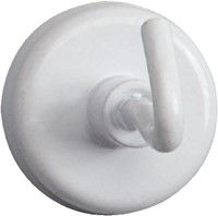 Magneet met haak MAUL 25mm trekkracht 3kg wit 5 stuks
