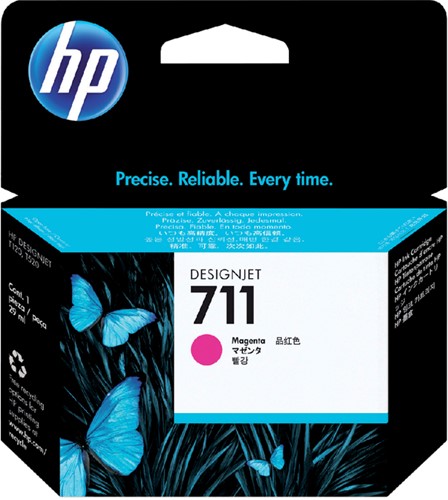 711 | 1x Magenta  | Origineel | Cartridges voor HP