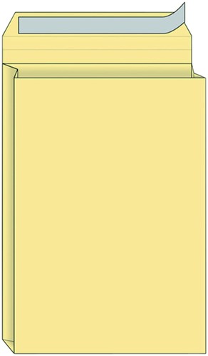 Envelop Quantore monsterzak 229x324x38mm zelfklevend creme 125 stuks