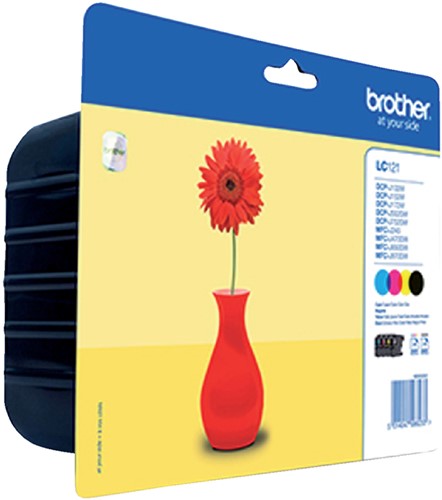 LC-121 | 4 Pack | Origineel | Cartridges voor Brother