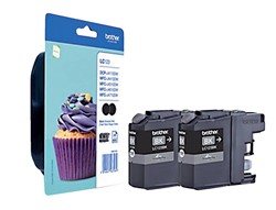 LC-123 | 2x Zwart | Origineel | Cartridges voor Brother