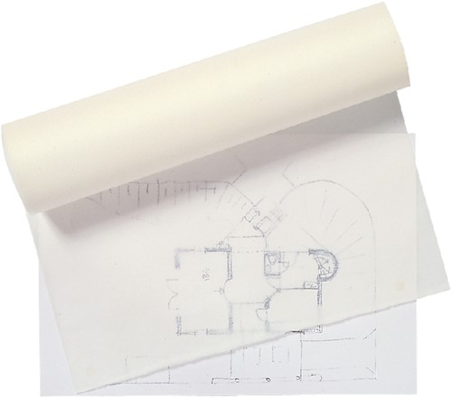 Tekenpapier Schoellershammer Glama Basic 66cmx50m 50gr transp-2
