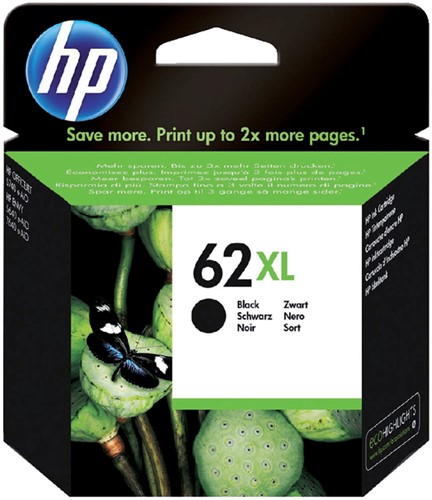 62 XL | 1x Zwart | Origineel | Cartridges voor HP