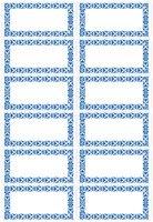 Etiket HERMA 3742 keuken blauw