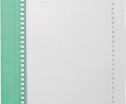 Ruiterstrook Elba Nr 9 157x7mm lateraal groen