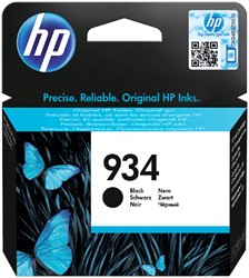 934 | 1x Zwart  | Origineel | Cartridges voor HP