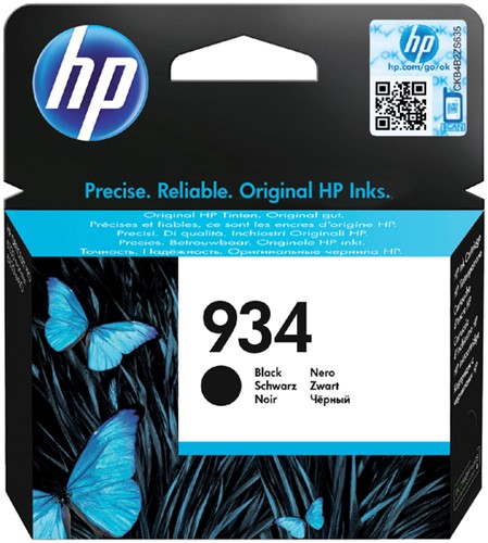 934 | 1x Zwart  | Origineel | Cartridges voor HP