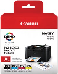 PGI-1500 XL | 4 Pack | Origineel | Cartridges voor Canon