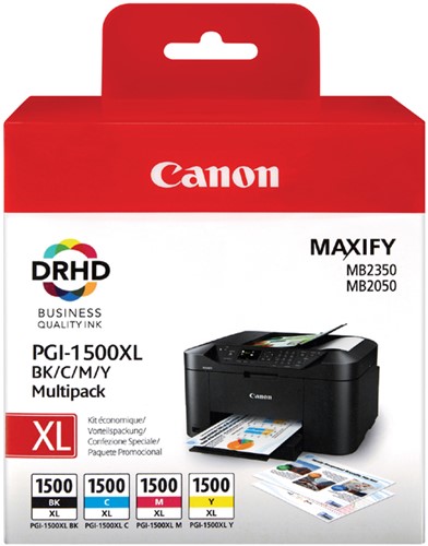 PGI-1500 XL | 4 Pack | Origineel | Cartridges voor Canon