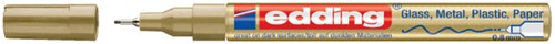 Paintmarker edding 780 op oliebasis 0.8mm goud en zilver blister à 2st-2