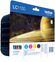 LC-1100 | 4 Pack | Origineel | Cartridges voor Brother