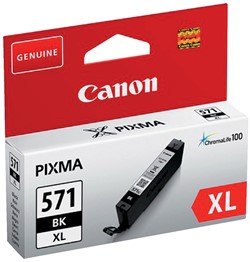 CLI-571 XL | 1x Zwart | Origineel | Cartridges voor Canon