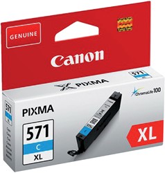 CLI-571 XL | 1x Cyaan | Origineel | Cartridges voor Canon
