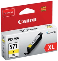 CLI-571 XL | 1x Geel | Origineel | Cartridges voor Canon