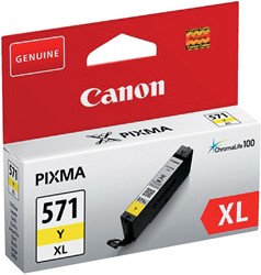 CLI-571 XL | 1x Geel | Origineel | Cartridges voor Canon
