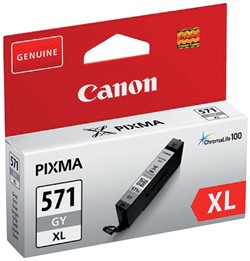 CLI-571 XL | 1x Grijs | Origineel | Cartridges voor Canon