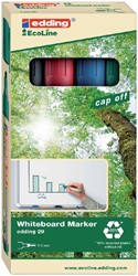 Whiteboardmarker edding 29 EcoLine rond 1-5mm assorti set à 4 stuks