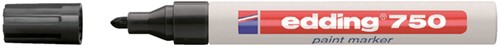 Paintmarker edding 750 op oliebasis 2-4mm zwart blister à 1 stuk-2