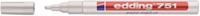 Paintmarker edding 751 op oliebasis 1-2mm wit