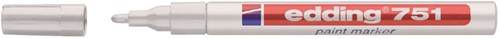 Paintmarker edding 751 op oliebasis 1-2mm wit blister à 1 stuk-2