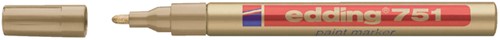 Paintmarker edding 751 op oliebasis 1-2mm goud blister à 1 stuk-2