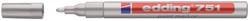 Paintmarker edding 751 op oliebasis 1-2mm zilver
