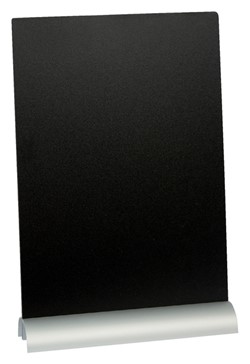 Krijtbord Securit A4 290x210x60mm voet aluminium