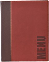 Menukaart Securit Trendy A5 1 x 2 tassen wijnrood