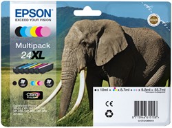 24 XL | 6 Pack | Origineel | Cartridges voor Epson