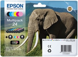 24 | 6 Pack | Origineel | Cartridges voor Epson