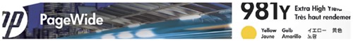 981 XXL | 1x Geel  | Origineel | Cartridges voor HP