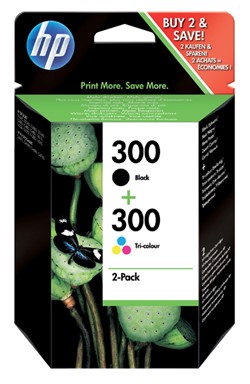 300 | 2 Pack | Origineel | Cartridges voor HP