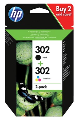 302 | 2 Pack | Origineel | Cartridge voor HP