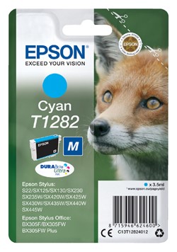 T1282 | 1x Cyaan | Origineel | Cartridges voor Epson
