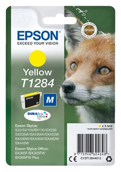 T1284 | 1x Geel | Origineel | Cartridges voor Epson