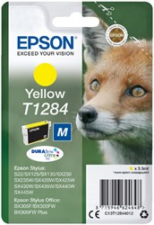 T1284 | 1x Geel | Origineel | Cartridges voor Epson