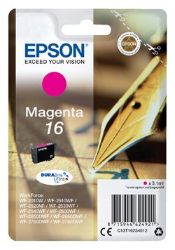 16 | 1x Magenta | Origineel | Cartridges voor Epson