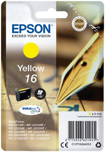 16 | 1x Geel | Origineel | Cartridges voor Epson