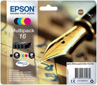 16 | 4 Pack | Origineel | Cartridges voor Epson