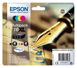 16 XL | 4 Pack | Origineel | Cartridges voor Epson