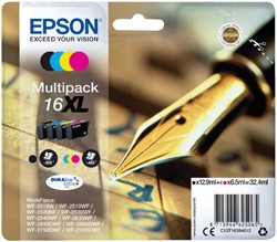 16 XL | 4 Pack | Origineel | Cartridges voor Epson