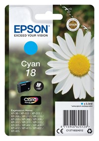 18 | 1x Cyaan | Origineel | Cartridges voor Epson