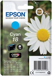 18 | 1x Cyaan | Origineel | Cartridges voor Epson
