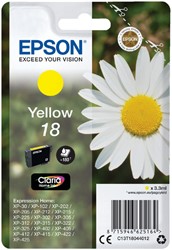 18 | 1x Geel | Origineel | Cartridges voor Epson