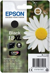 18 XL | 1x Zwart | Origineel | Cartridges voor Epson