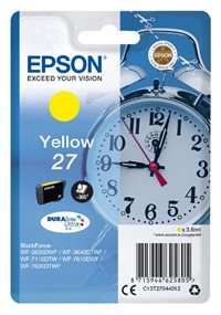 27 | 1x Geel | Origineel | Cartridges voor Epson