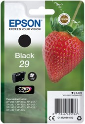 29 | 1x Zwart | Origineel | Cartridges voor Epson