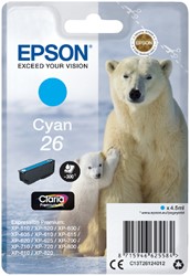 26 | 1x Cyaan | Origineel | Cartridges voor Epson