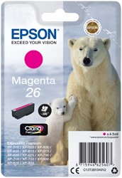 26 | 1x Magenta | Origineel | Cartridges voor Epson
